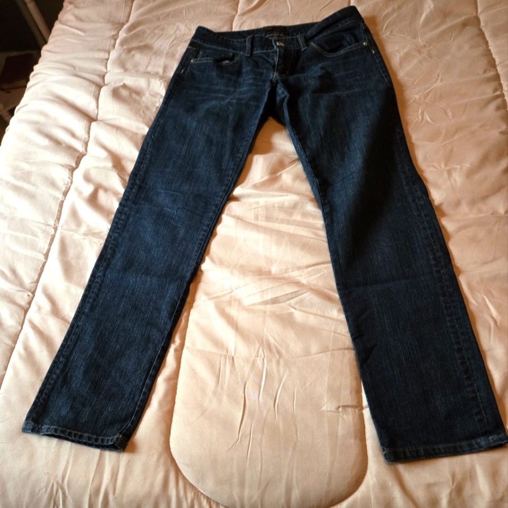 Dark Blue Denim Mom Jeans